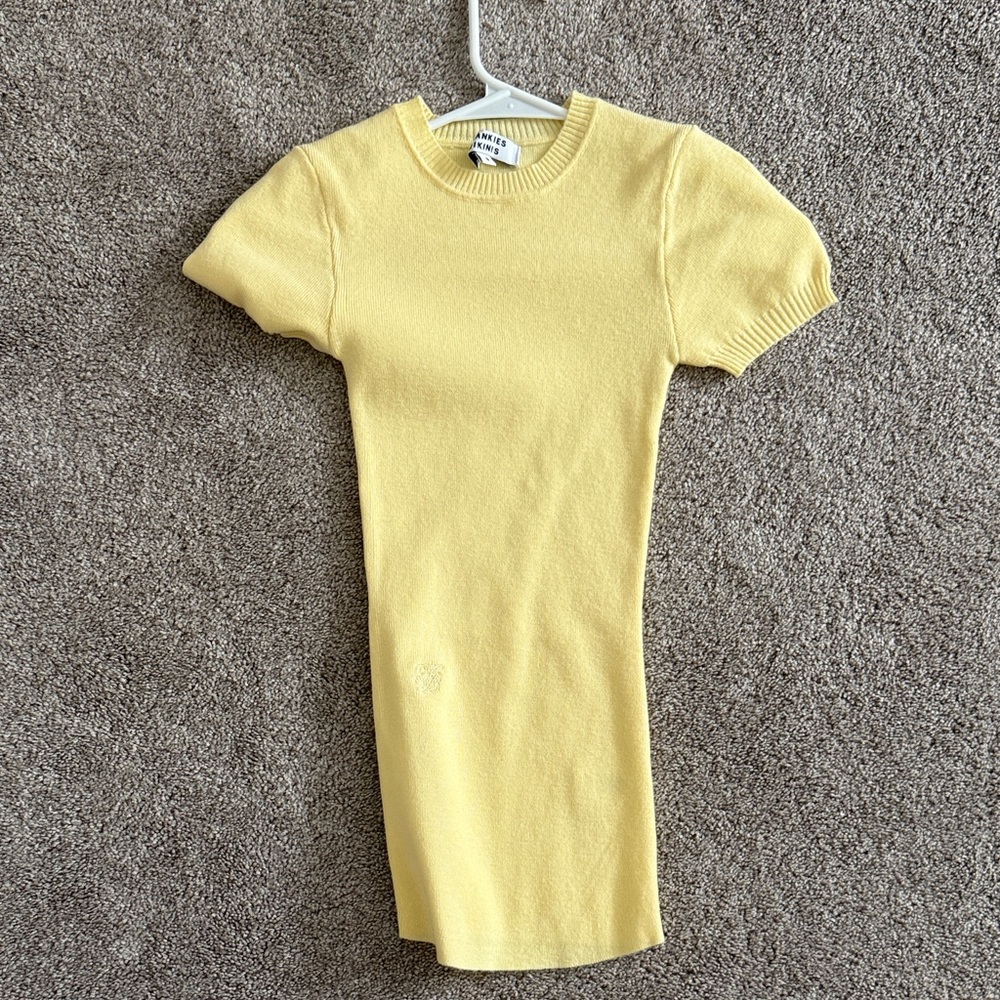 Frankie’s Bikinis Yellow Sweater Top